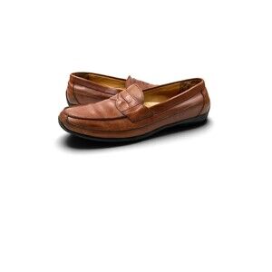 Polo Ralph Lauren Leather Loafers Mens Size 16D Slip On Comfort Shoes Old Money